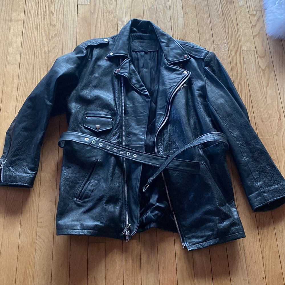 100% Leather Motorcyle Jacket